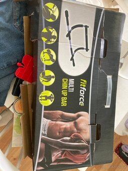 Sada činek, osa, kettlebell, chinupbar - 2
