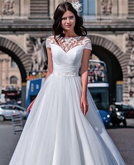L-XL NOVÉ svatební šaty WONDERFUL - 2