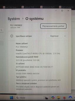Dell latitude 7490 notebook, 32gb ram, i7 - 2