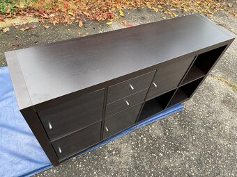 Kallax IKEA 2x4 - černohnědý - 2