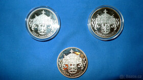 Sada 3 velkých mincí čeští panovníci - 2