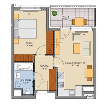 Prodej bytu 2+kk - 2