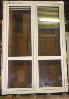 Dvoukřídlé balkonové dveře 148x227cm použité - 2