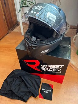 Prodám helmu Street Racer SR Motozem Performance XL - 2