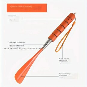 Dlouhá teleskopická nastavitelná lžíce do bot - 2