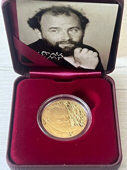 Zlato / zlatá mince 1/2oz Gustav Klimt proof - 2