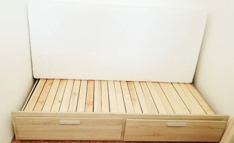 DŘEVOČAL Postel s Madrací a Úložným prostorem na kolečkách - 2