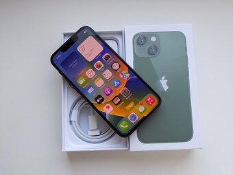 APPLE iPhone 13 mini 128GB Green - ZÁRUKA - TOP STAV - 2