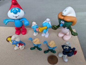 Figurky šmoulové - různé velikosti - 2