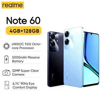 Nový nerozbalený Realme Note 60 - 4+128GB - 2