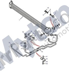 Land Rover 300tdi automat hadice olej převodovka do chladiče - 2