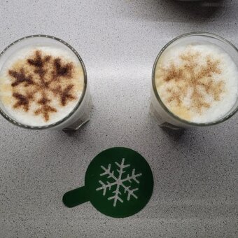 Vánoční šablony na kávu – 3D tisk - 2