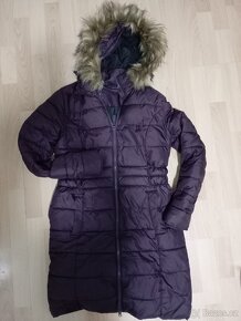 DÁMSKÁ DLOUHÁ ZIMNÍ BUNDA KABÁT VEL.36/38 - 2