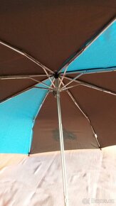 Dětský skládací deštník modrošedý s autem - 2