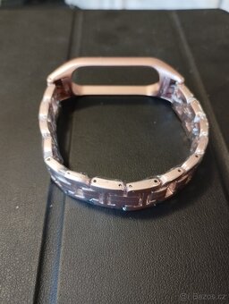Řemínek pro Mi band 3 a 4 rose gold - 2