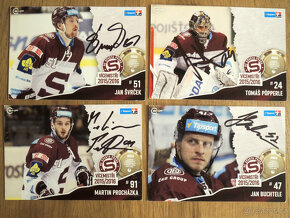 HC Sparta Praha podepsané karty 14 ks 2015/16 - 2