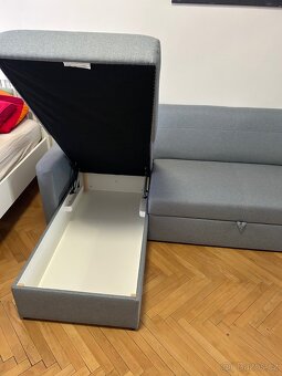 Rozkládací rohová sedačka s úložním prostorem SCONTO - 2