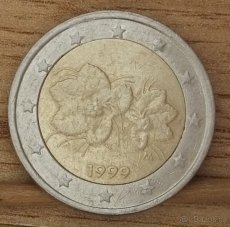 2 Euro 1999 Finsko pšeničnoražba ,hviezdy asymetricky. - 2
