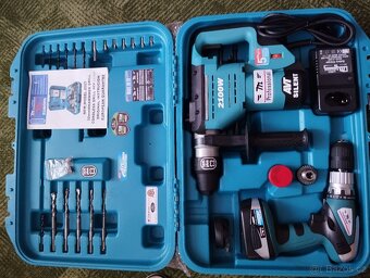 Vrtací kladivo Makita HR2811 FT a AKU utahov.Makita BTW 450Z - 2