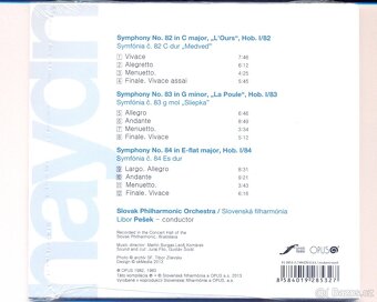 CD Joseph Haydn – Symphonies Nos 82,83 & 84 / Libor Pešek - 2