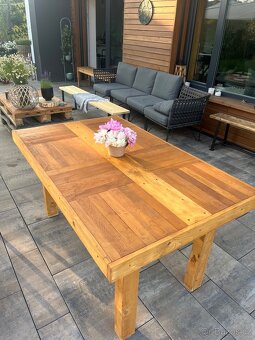 Parketový stůl, stůl z palet - 2