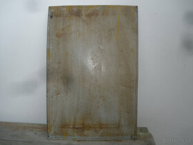 Stará výstražná plechová cedule - 2