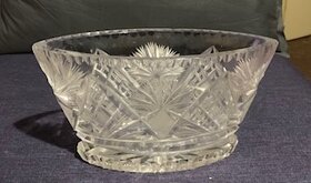 Skleněná zdobená váza - 2