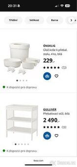Přebalovák Ikea Gulliver plus koše (rezervace) - 2