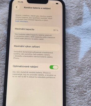 iPhone 13 128gb stav baterie 91% - 2