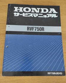 Honda RVF 750 R RC45 Originál japonský servisní manuál - 2
