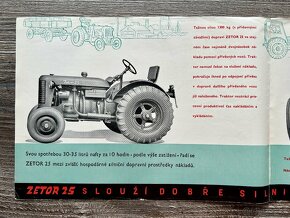 Prospekt traktor Zetor 25 ( 1951 ) česky - 2