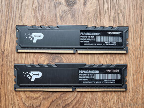 Patriot 8GB (2x4GB) DDR4 2400MHz - stále v záruce - 2