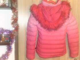 krásná růžová bunda s kapucou vel. XL, zn ATURE - 2