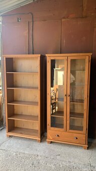 Ikea knihovna masiv - Markor Leksvik Hemnes antik - 2