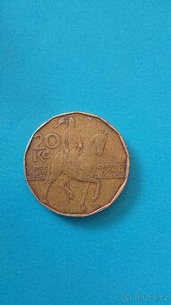 Prodám minci 20kč 1993, chyboražba. - 2