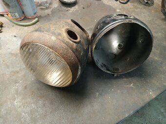 ČZ 150 c hrnec přední světlo 2x - 2