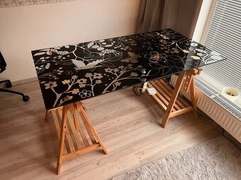 Skleněný stůl IKEA 150x80cm - 2