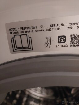 LG pračka(parní) 8KG - 2