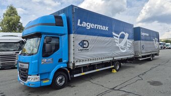DAF LF 260 FA EURO 6 valník s plachtou + h.čelo + přívěs - 2