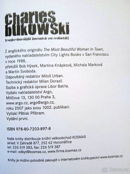 Charles Bukowski – NEJKRÁSNĚJŠÍ ŽENSKÁ VE MĚSTĚ - 2