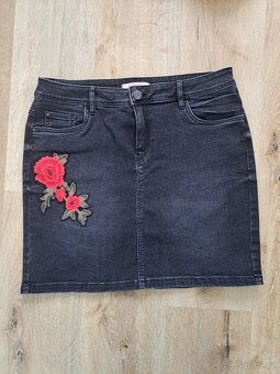 Džínová sukně s aplikací - 2
