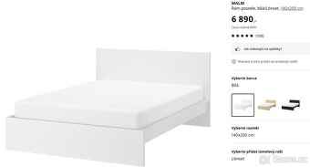 IKEA MALM postel 140x200 cm - 2