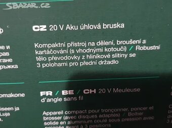 akumulatorova uhlova bruska - 2