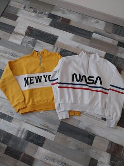 Dívčí krátká mikina 146/152 2x Primark, H&M - 2