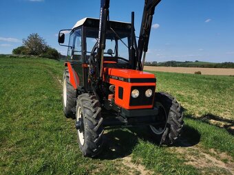 ZETOR 7245 S ČELNÍM NAKLADAČEM QUICKE 520 - 2