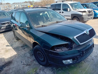 Škoda Octavia II 2.0 TDI ( BMM ) 103kW r.2006 zelená na náhr - 2
