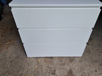 Ikea komoda Malm bílá 3 zásuvky - 2