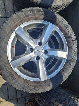 ALU KOLA DEZENT 7jX16h2 et15 + LETNÍ PNEU 215/55r16 - 2