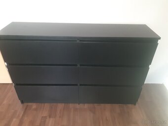 Komoda 120x80x30 černá - 2