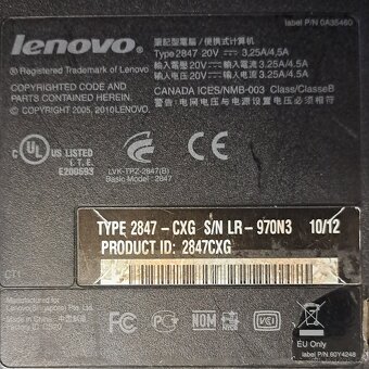 Náhradní díly - notebook Lenovo SL510 type 2847 - 2